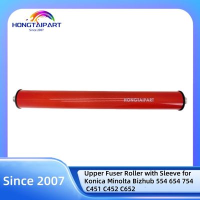 खरीदें Konica Minolta Bizhub 554 654 754 C451 C452 C652 के लिए आस्तीन के साथ ऊपरी फ्यूज़र रोलर रंग कॉपी मशीन हीट रोलर HONGTAIPART ऑनलाइन निर्माण