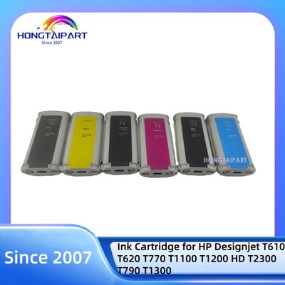 खरीदें 130ML Ink Cartridge 72 C9403A-MK C9370A-PK C9371A-C C9372A-M C9373A-Y C9374A-G Neutral Packing for HP Designjet Printers ऑनलाइन निर्माण
