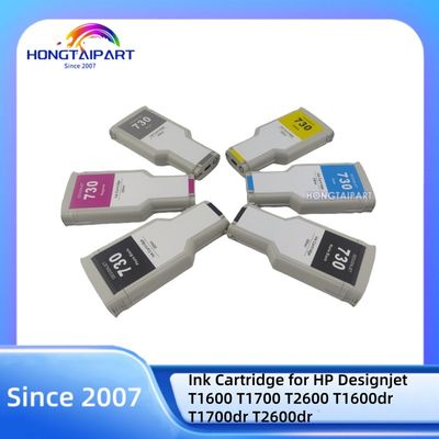 खरीदें 300ML Ink Cartridge 730 P2V71A-MK P2V73A-PK P2V68A-C P2V70A-Y P2V69A-M P2V72A-G for HP Designjet T1600 T1700 T2600 T1600dr T1700dr T2600dr ऑनलाइन निर्माण